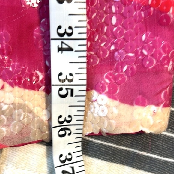 NWT (Heavy)Trina Turk,Vibrant Sequined Dress, Key Hole Closure, Stunning, Size 6 - Picture 10 of 10